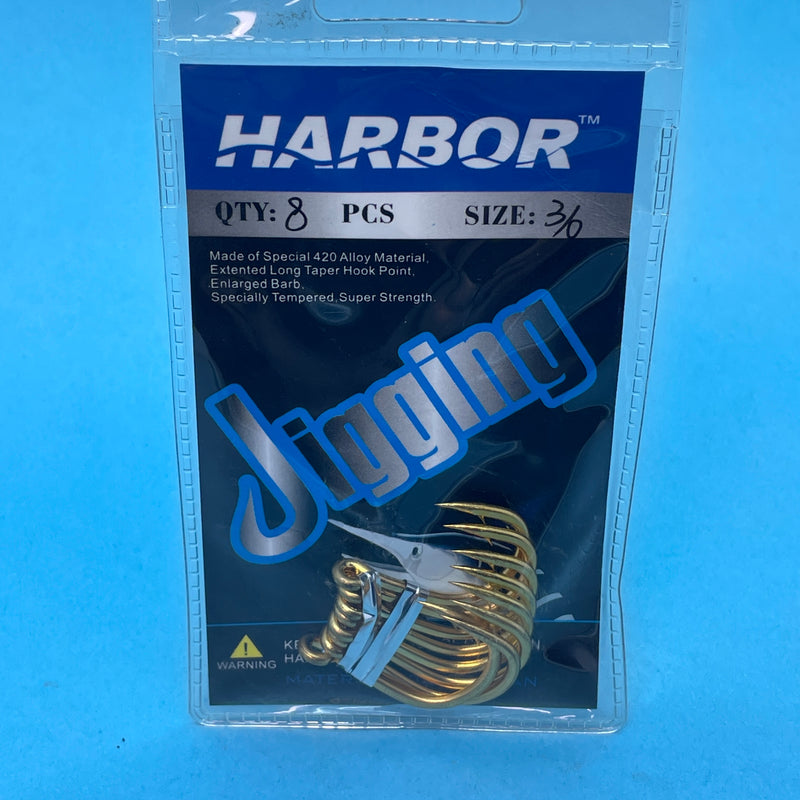 Harbor Jigging/Live Bait Hook Size 3/0 x 8