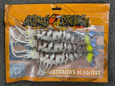KING BROWN LURES - Killer Prawn 270mm soft plastic - 3 PACK