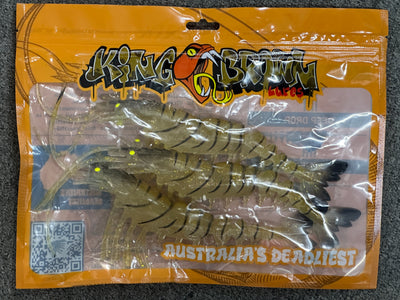 KING BROWN LURES - Killer Prawn 270mm soft plastic - 3 PACK