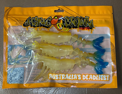 KING BROWN LURES - Killer Prawn 270mm soft plastic - 3 PACK