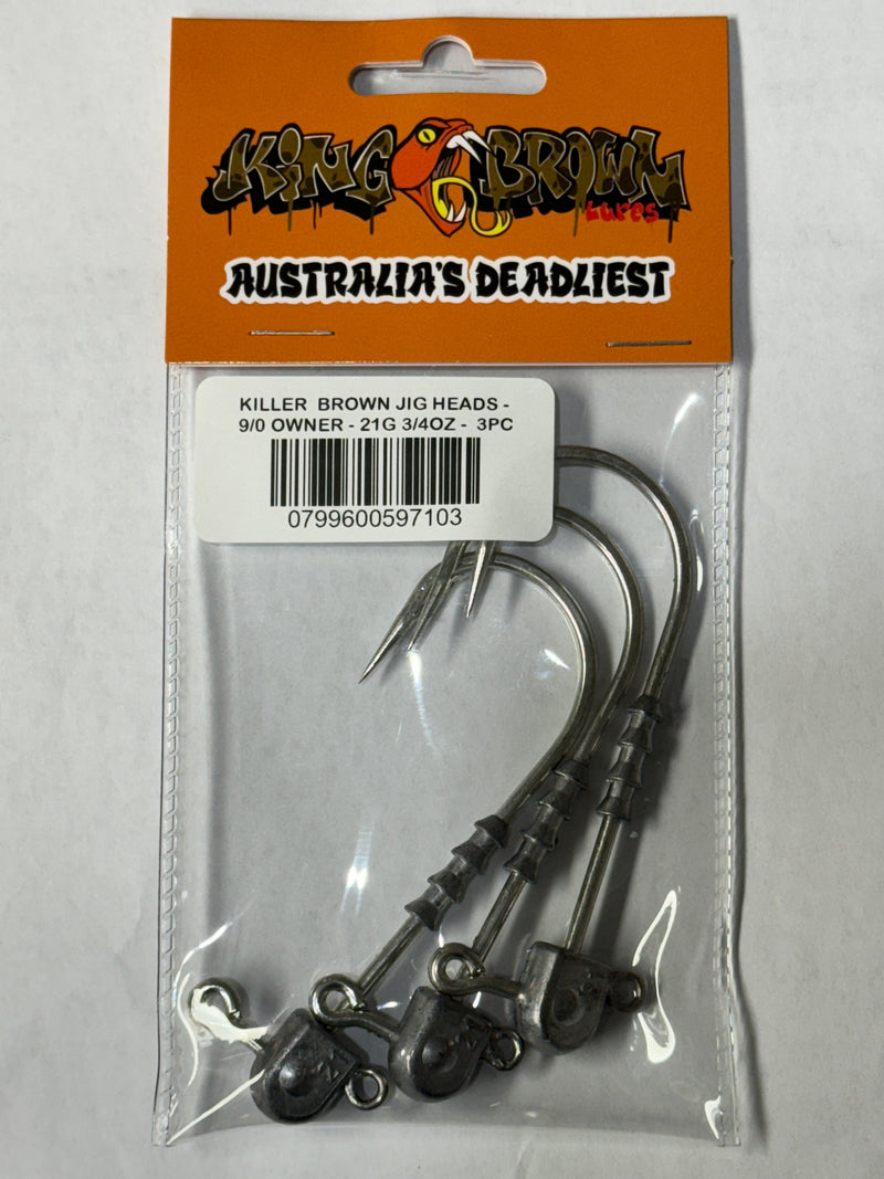 KING BROWN JIG HEADS FOR KING BROWN KILLER PRAWN