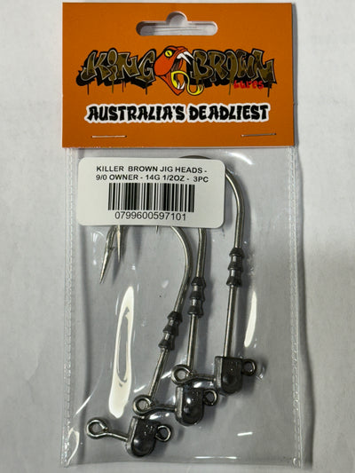 KING BROWN JIG HEADS FOR KING BROWN KILLER PRAWN