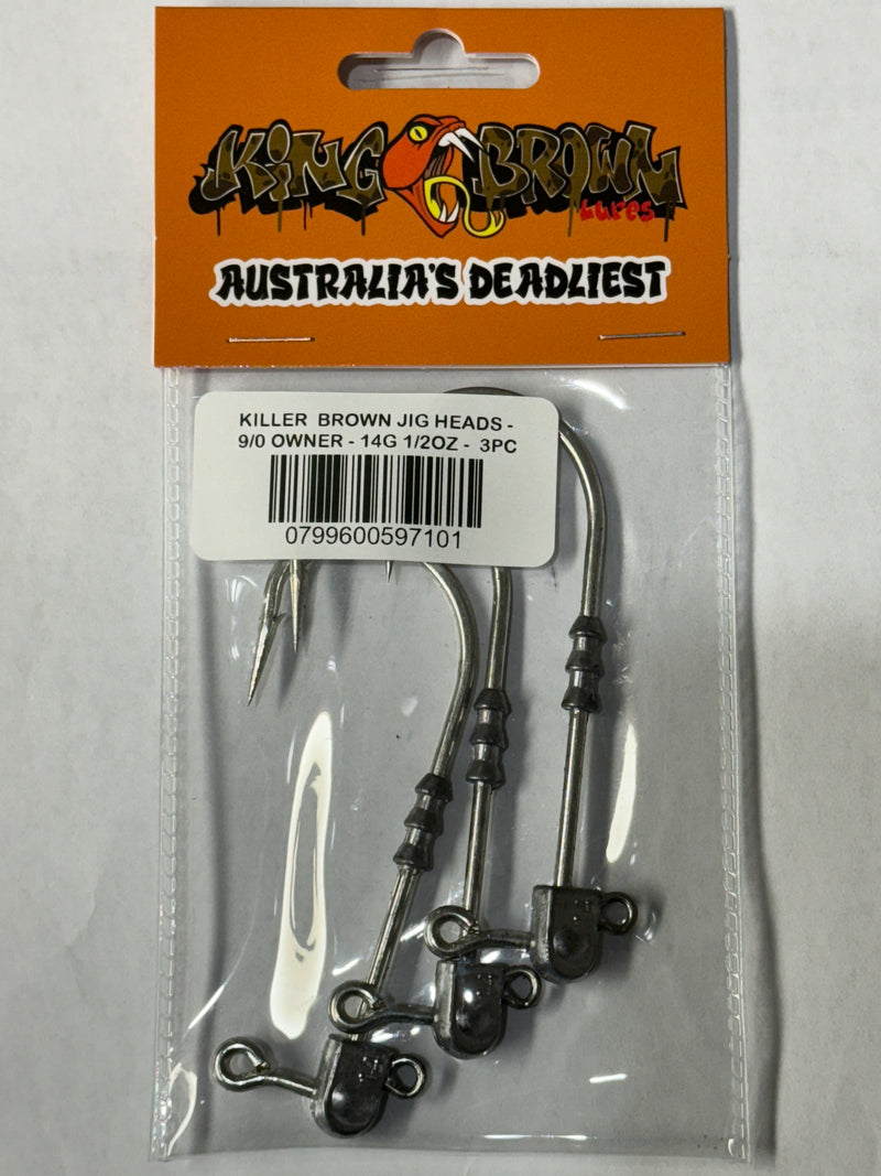 KING BROWN JIG HEADS FOR KING BROWN KILLER PRAWN