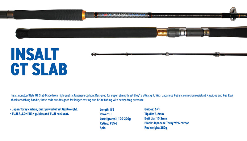 Insalt GT Slab - PE5-8 Popping Rod