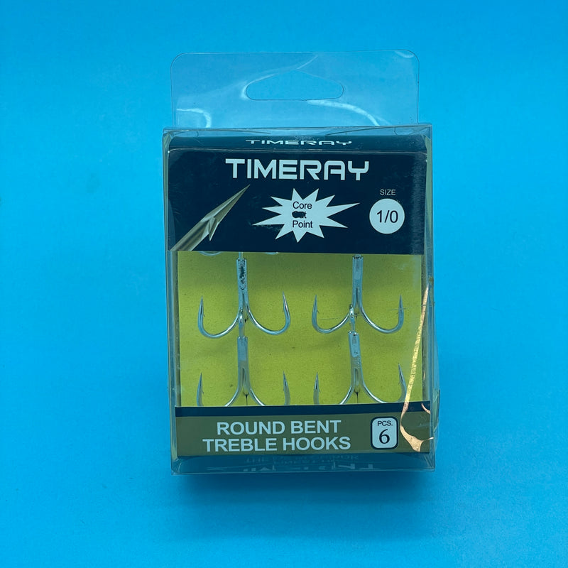Timeray Treble Hooks Size 1/0 x 6