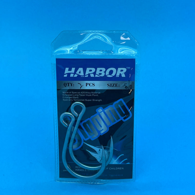 Harbor Single Inline Hooks Size 8/0 x 2