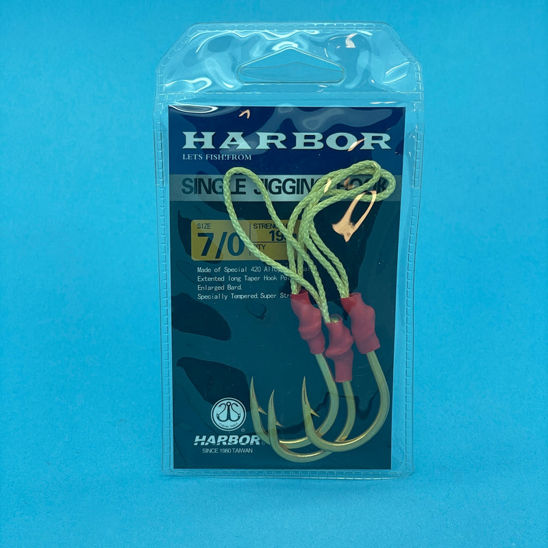Harbor Single Jigging Assist Hooks Size 7/0 x 3