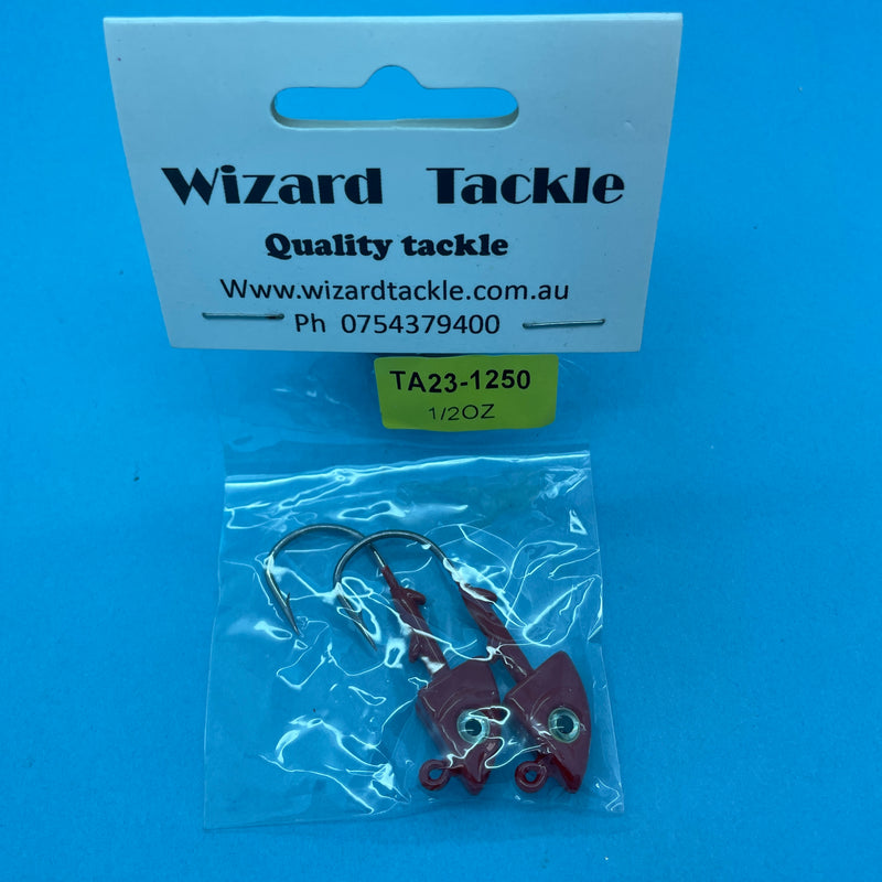 Wizard Jig Head Size 5/0 Hooks 14g x 2