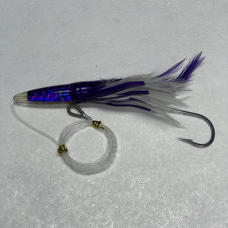Wizard 5" Rigged Resin Head Trolling Feather 41g