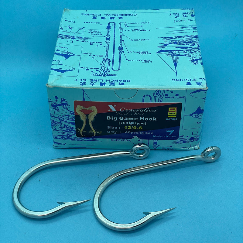 X-Generation 7691S Big Game Hook 12/0 x 40