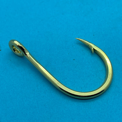 Gold Plated 8/0 Jigging Hook x 5