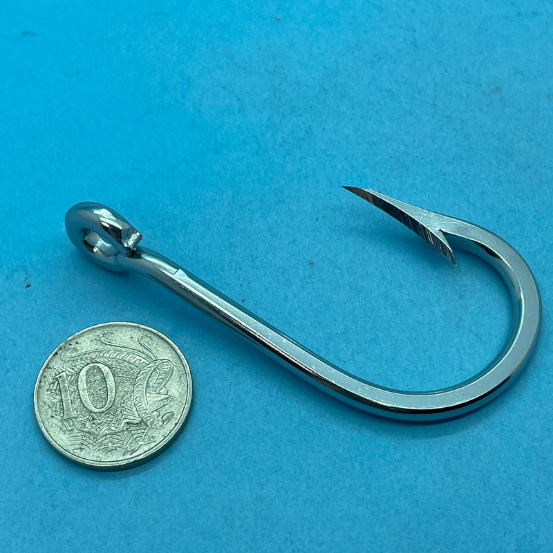8/0 Stainless Steel Swordfish Hook x 5