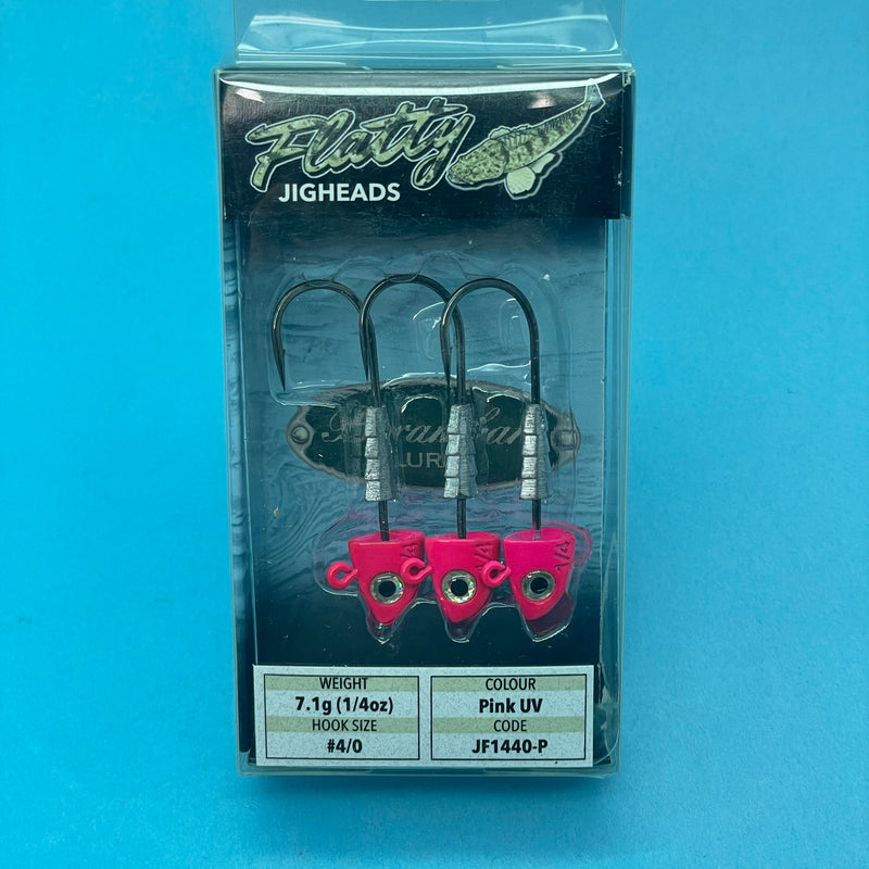 Barambah Flatty Jig Heads - 1/4oz 4/0