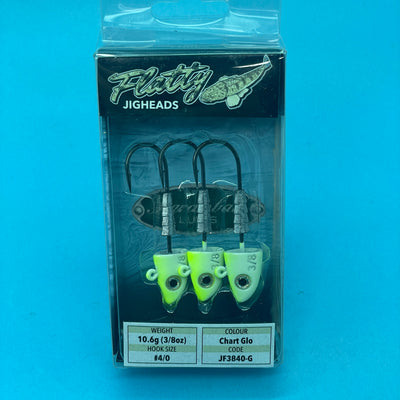 Barambah Flatty Jig Heads - 3/8oz 4/0