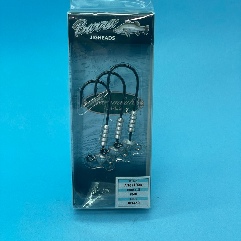 Barambah Barra Jig Heads - Unpainted - 1/4oz 6/0