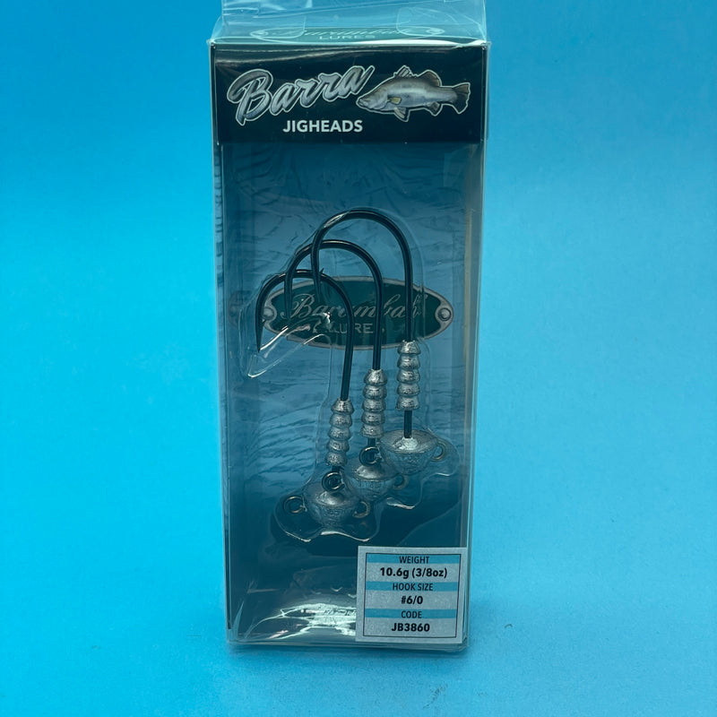 Barambah Barra Jig Heads - Unpainted - 3/8oz 6/0