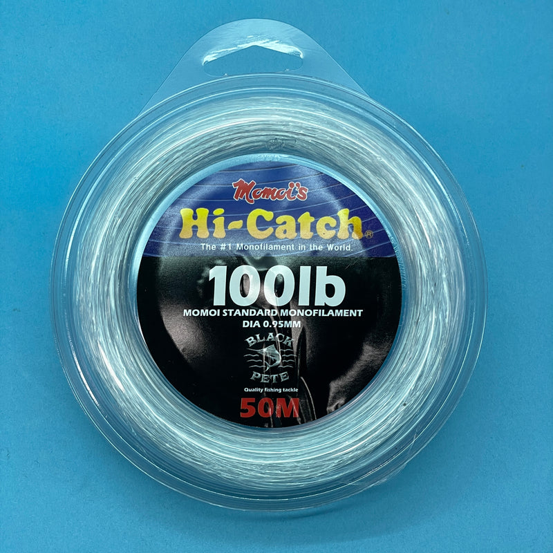 Momoi Hi-Catch Standard Monofilament Leader - 50m